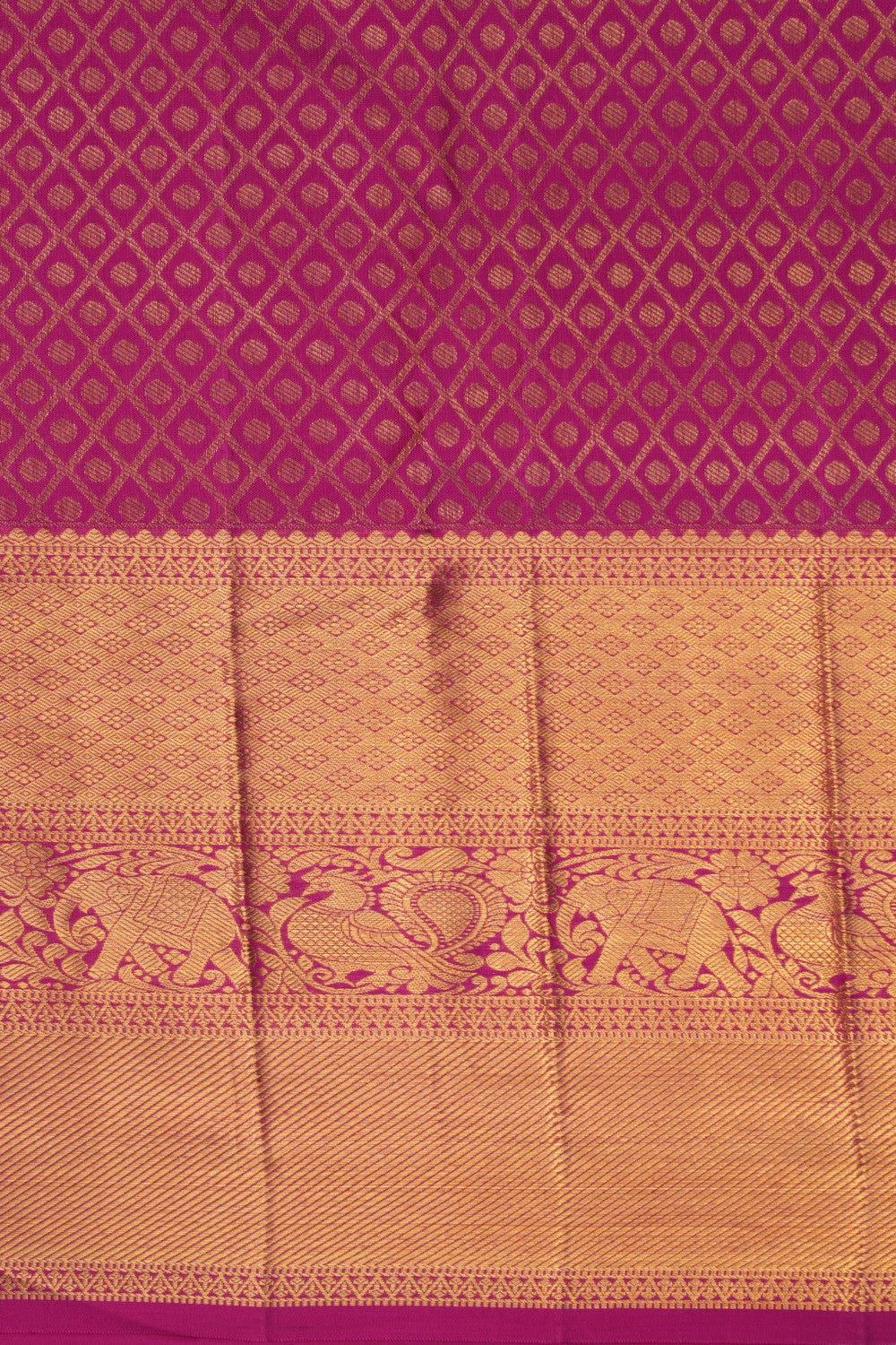 Image of Kanchipattu Brocade Pink Saree